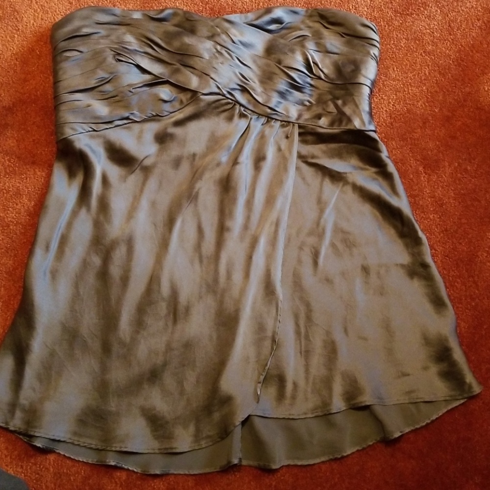 Strapless Banana Republic shimmery top